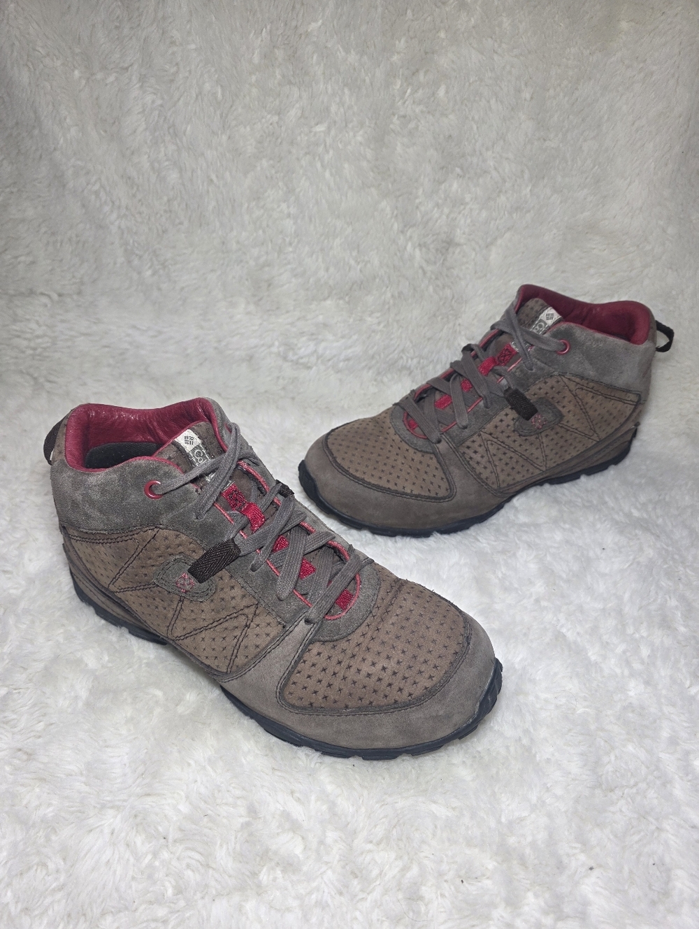 Columbia Lifttop II Waterproof Winter Hiking Boots Mens 8.5 Omni-Heat Suede Mud